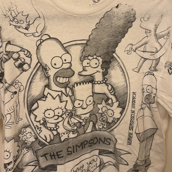Simpson Sketch tshirt Size Large - Picture 2 of 7